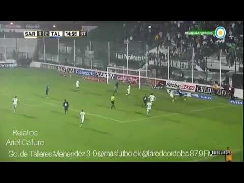 Gol de Talleres J. Menendez 3-0 vs Sarmiento. Fecha 25 Primera División