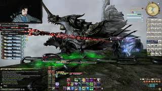 FF14 Reaper stumbles and takes a long fall