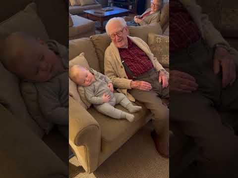 When A Grandpa And Baby Get Cozy On The Sofa, The Result Is ADORABLE 🥰👴 #Grandpa