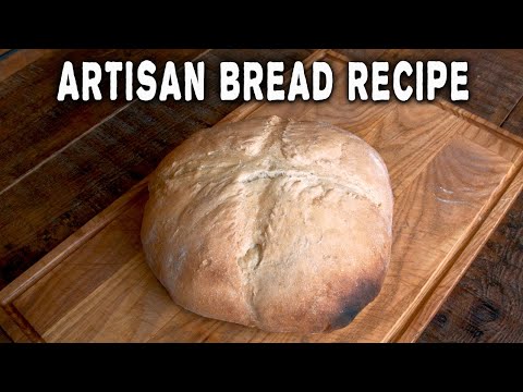 Easy Homemade Artisan NO KNEAD BREAD | Wood Fired Oven Recipes