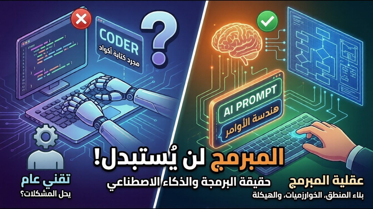 الفرق بين المبرمج والـ Coder.. لماذا لن يموت المبرمج أبداً؟ نقاش.