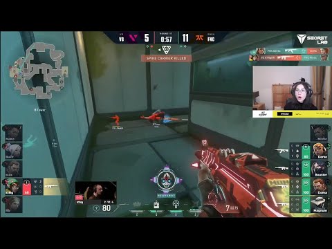 Kyedae reacts to FNC Derke Being  UNSTOPPABLE 4K | Fnatic vs Vision Strikers