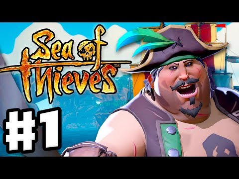 Sea of Thieves - Gameplay Part 1 - Sailing the Seas and Finding Treasure with Zanitor!