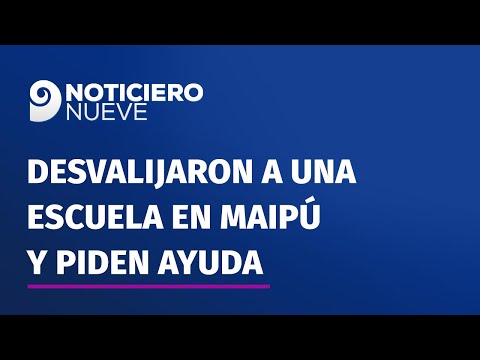 Desvalijaron a una escuela de Maipú y piden ayuda