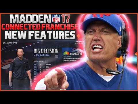 Madden 17 Connected Franchise Features Breakdown! Decisions, GamePlanning and More!