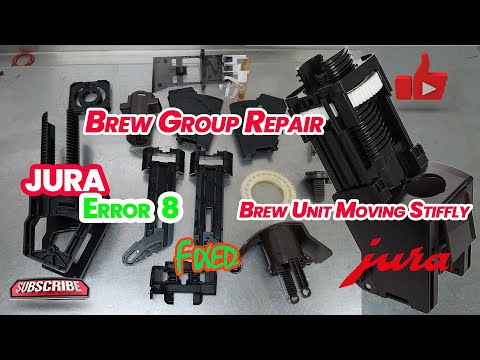 Jura Brew Group Repair – Full Overhaul, Cleaning & O-Ring Replacement | Fix Error 8