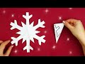 Paper Cutting Design❄️How to make a paper snowflake in 5 minutes [Easily and quickly]