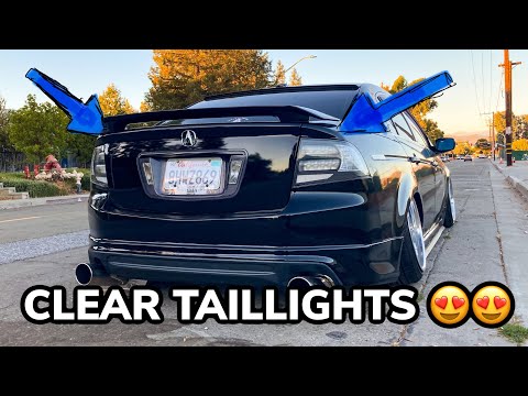 DEPO Clear Tail Lights Install on 06 Acura TL