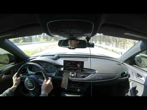 Audi S6 (BORLA Exhaust) On-ramp and cruise sound