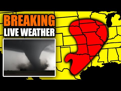 🔴LIVE - Severe Weather Coverage With Storm Chasers On The Ground - Live Weather Channel...