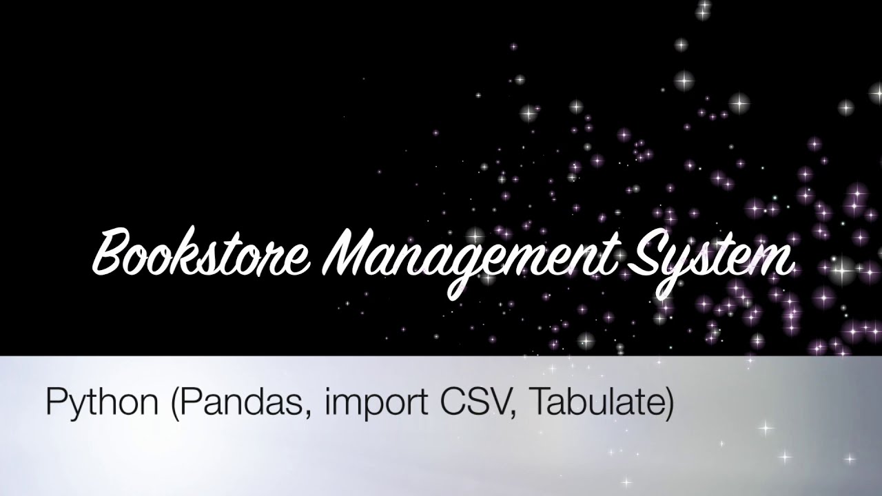 Bookstore Management System (Python)