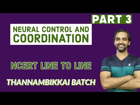 Neural control and coordination | Part 3 | NCERT Line to Line | Thannambikkai Batch
