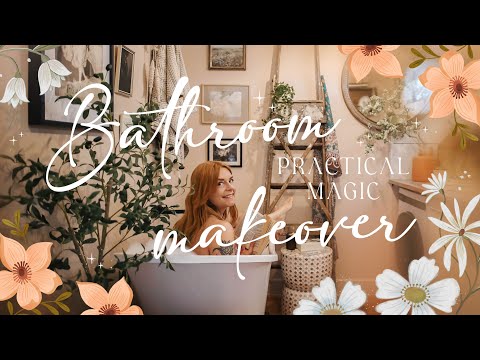 Practical Magic Bathroom Makeover ✨ Cozy Coastal Witch's Cottage Transformation
