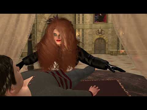 Flying woman in Virt-A-Mate 13