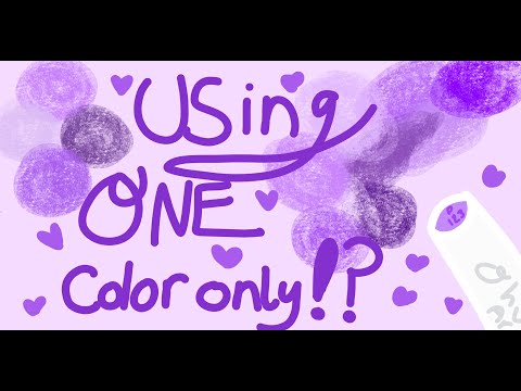 Using all PURPLE art supplies?! 💜