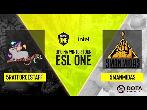Dota2 - 5RATFORCESTAFF vs 5ManMidas - Game 1 - DPC NA Winter Tour - ESL One