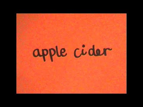 Video thumbnail for Apple Cider (Bedroom Session)