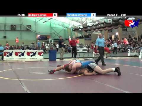 Andrew Fenton vs. Christian Colucci at 2013 FILA Cadet Nationals - FS