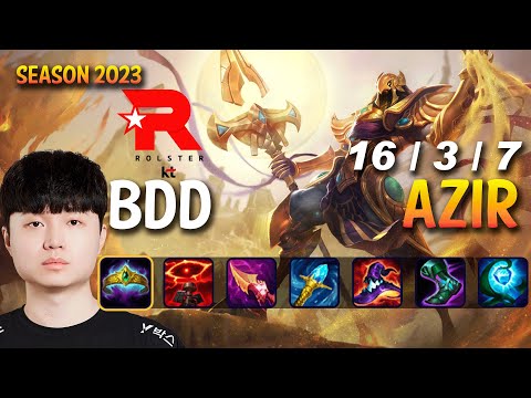 KT BDD AZIR vs AHRI Mid - KR Ranked