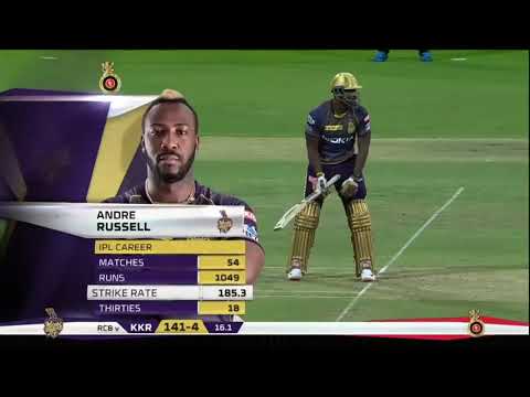 ANDRE RUSSELL 48*(13) VS RCB | 17th MATCH | IPL 2019 | BENGALURU | #KKR