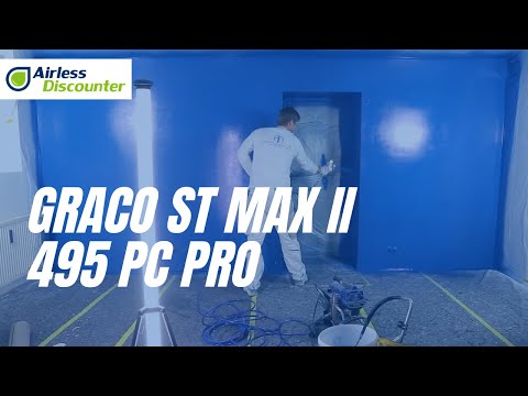 Indoor spraying with Graco ST MAX II 495 PC Pro