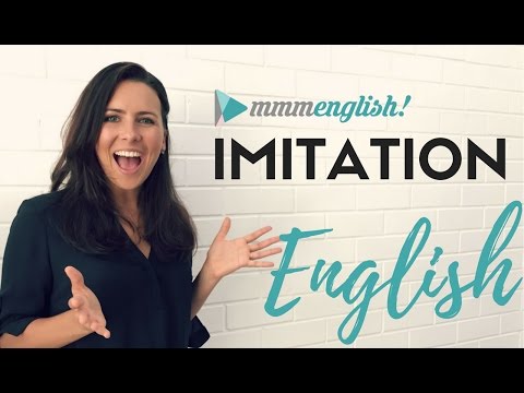English Imitation Lessons | Speak More Clearly & Confidently
