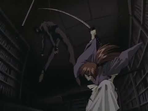 Kenshin defeats Aoshi