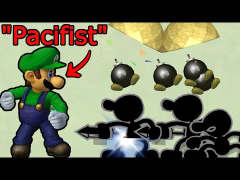 Super Smash Bros Melee: Luigi wins by doing absolutely nothing (to CPUs) - All Star Very Hard [TAS]