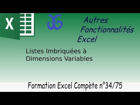 Listes imbriquées de dimensions variables