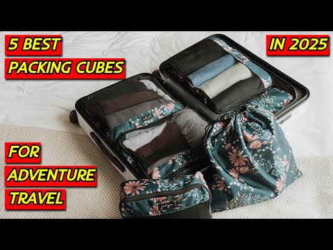 Adventure Travel Packing Cubes, IP65 Water&Dust Proof Organizer Wet Bags (4Piece/Waterproof, Moss Green) video review thumbnail