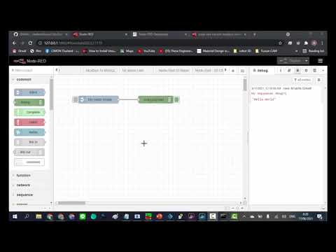 Node Red 01 Basic Debug