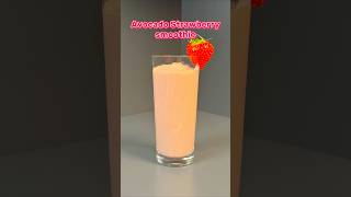 Avocado Strawberry Smoothie (a healthier choice drink) Recipe in the comments #smoothie