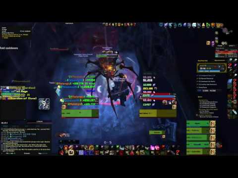Mythic+ 19 Black rook hold Druid tank pov (in time)