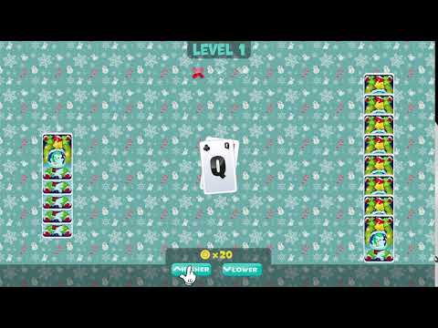 Higher or Lower Card Game