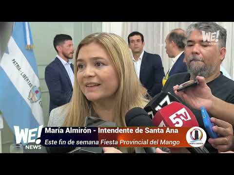 María Almiron -  Intendente Santa Ana  - Este fin de semana Fiesta Provincial del Mango