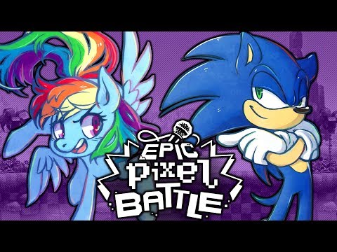 Sonic VS Rainbow Dash - EPIC PIXEL BATTLE [EPB SEASON 2]