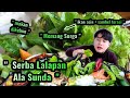 Mukbang All Kinds Of Sundanese Style Vegetables In The Rainy Garden Young Jengkol Petai Winged