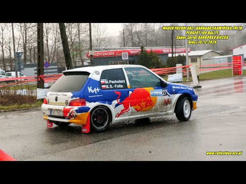 M.PACHOLARZ / B.SKAWIŃSKA-FOLTA -PEUGEOT 106 RALLYE- Super Sprint BARBÓRKA BIECKA Biecz 15-12-2024
