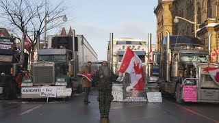 'Freedom Comvoy' do Canadá: Caminhoneiros permanecem em Ottawa à medida que a crise se aprofunda • FRANÇA 24 Português