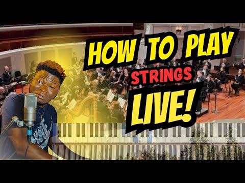 PIANO TUTORIAL || TIPS ON HOW TO PLAY STRINGS LIVE AS AN AUX PLAYER IN CONCERTS, GIGS AND CHURCH