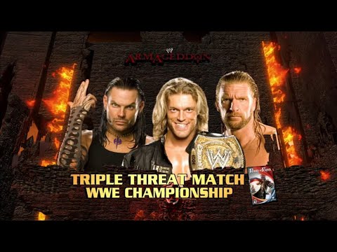 Wwe Armagedón 2008 Edge Vs Jeff Hardy Vs Triple H Highlights