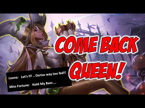 Epic Come Back! Miss Fortune 1v9 vs Fed Darius highlights