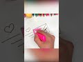 how to draw a postcard step by step easy   как нарисовать открытку пошагово и легко