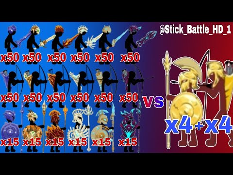 ⚔️🔥 "50x LEGENDARY Stickmen vs 8x GOLDEN Spartans 💀💥 | EPIC Battle!" 🔥⚔️ #stickwar3 #stickwarlegacy