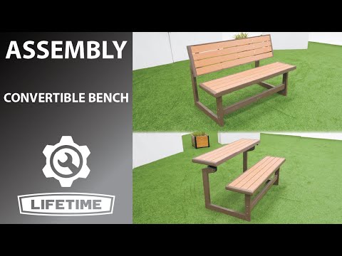 Lifetime Convertible Bench | Lifetime Assembly Video