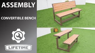 Lifetime Convertible Bench | Lifetime Assembly Video