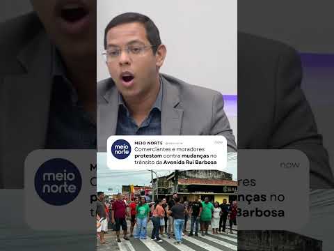 Comerciantes e moradores protestam contra mudanças no trânsito da Avenida Rui Barbosa #shorts