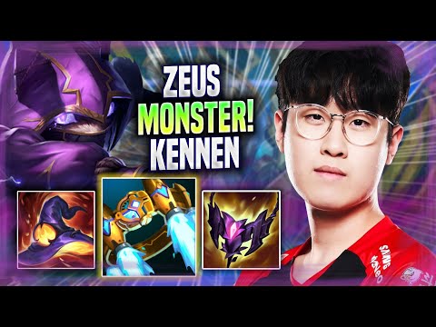ZEUS IS A MONSTER WITH KENNEN! - T1 Zeus Plays Kennen TOP vs Tryndamere! | Season 2022