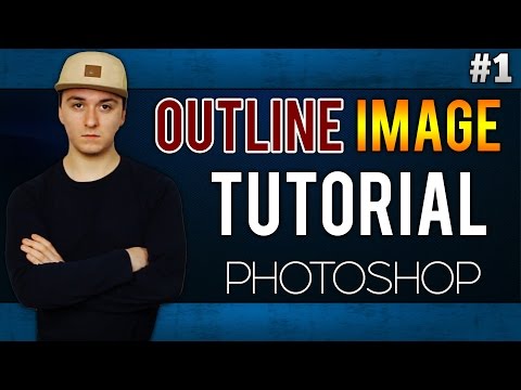 How To Outline An Image EASILY! - Adobe Photoshop CC - Tutorial #1