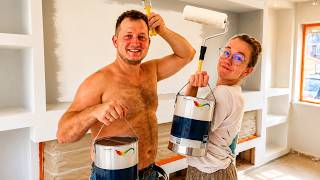 Renovacijos Tęsiasi - Dažome Sienas, Gruntuojame - Atvyko Plytelės Grindims